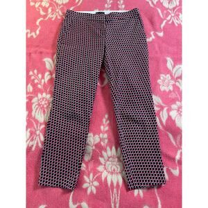 Willi Smith Ankle Length Casual Office Work Pant SZ 6 geometric print